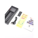 ISDT N8 18W 1.5A Multichannel 8CH LCD AA/AA Battery Smart Quick Balanced Fast Charger LiIon LiHv Life NiMh Nicd Nizn RC Parts